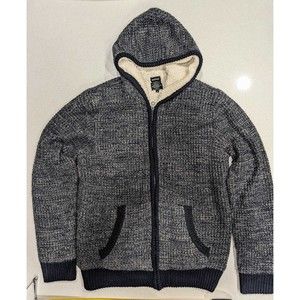 Buffalo David Bitton Mens Full-Zip Sherpa-Lined Hoodie Size XL